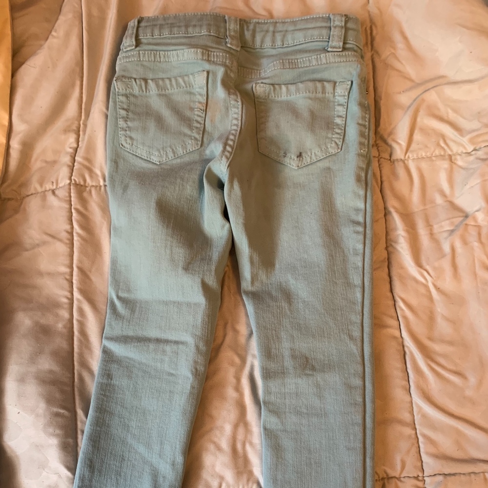 Cat & Jack Light Greenish Blue Denim Jeans